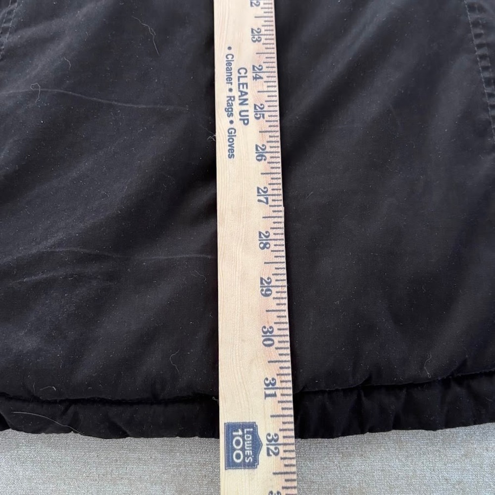 Liz Claiborne Parka Jacket Wmns 1X Black Sherpa Collar Cinched Waist Anorak Coat - Picture 6 of 8
